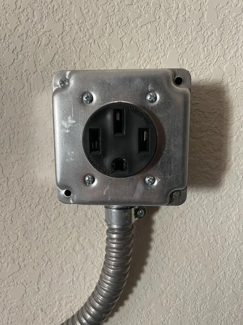NEMA 14-50 outlet installed for Smart Home Electrical in Morehead City